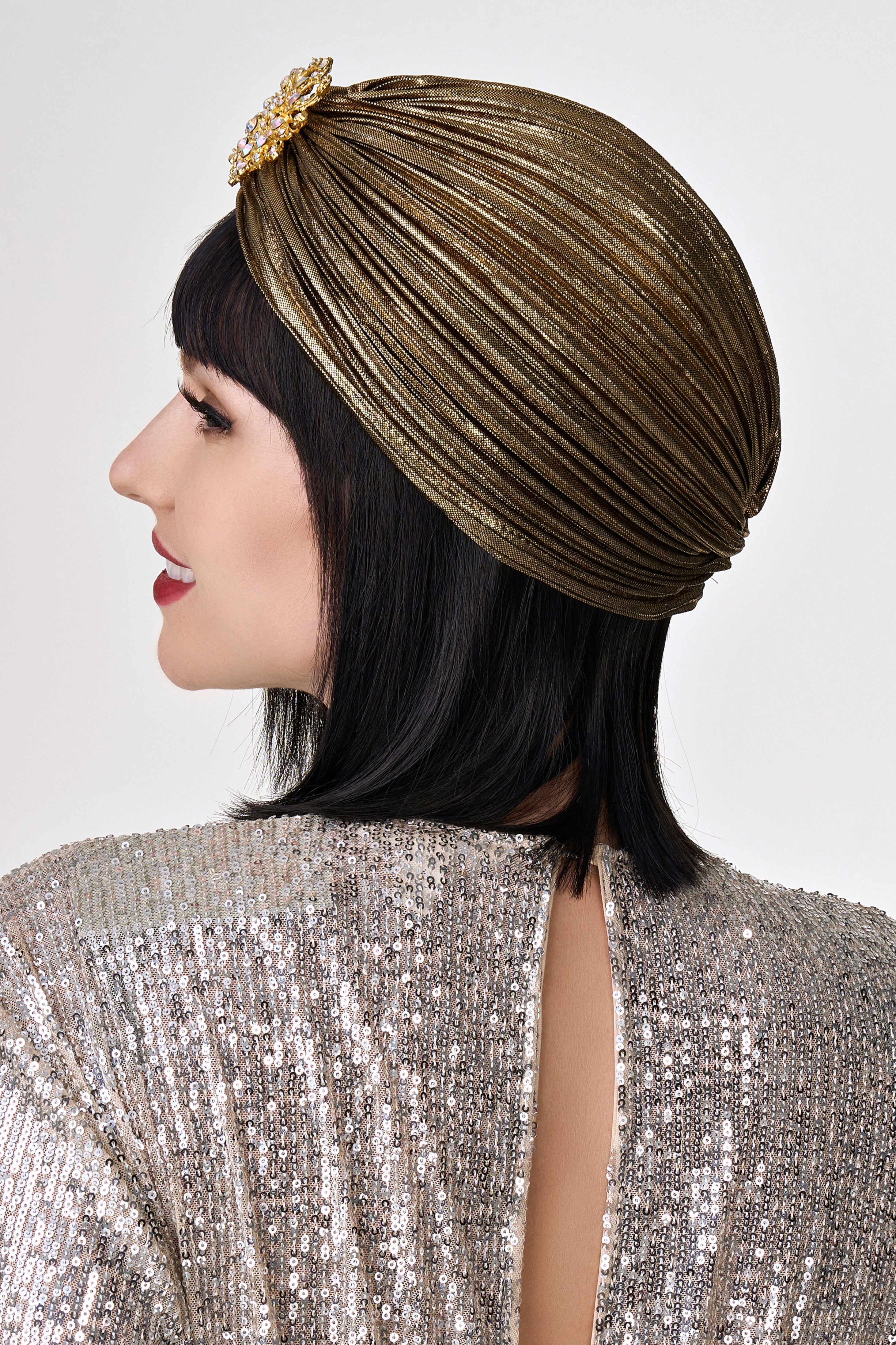 1920s-Rhinestone-Turban-Hat-Darkgold-4