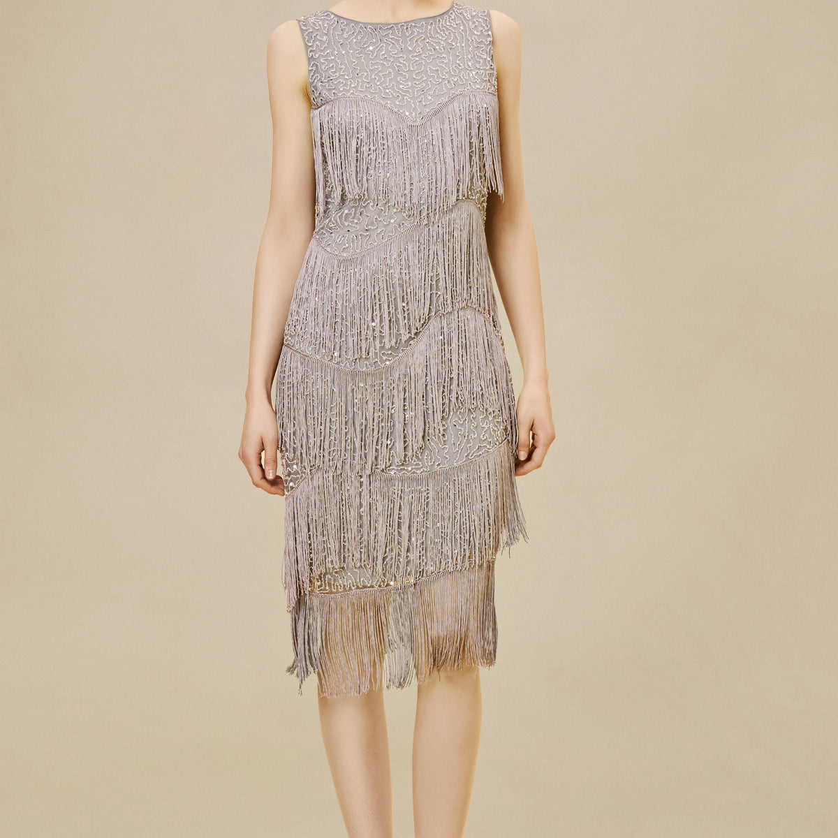 And The Why Washed Fringe Detail Tiered Dress main image 1