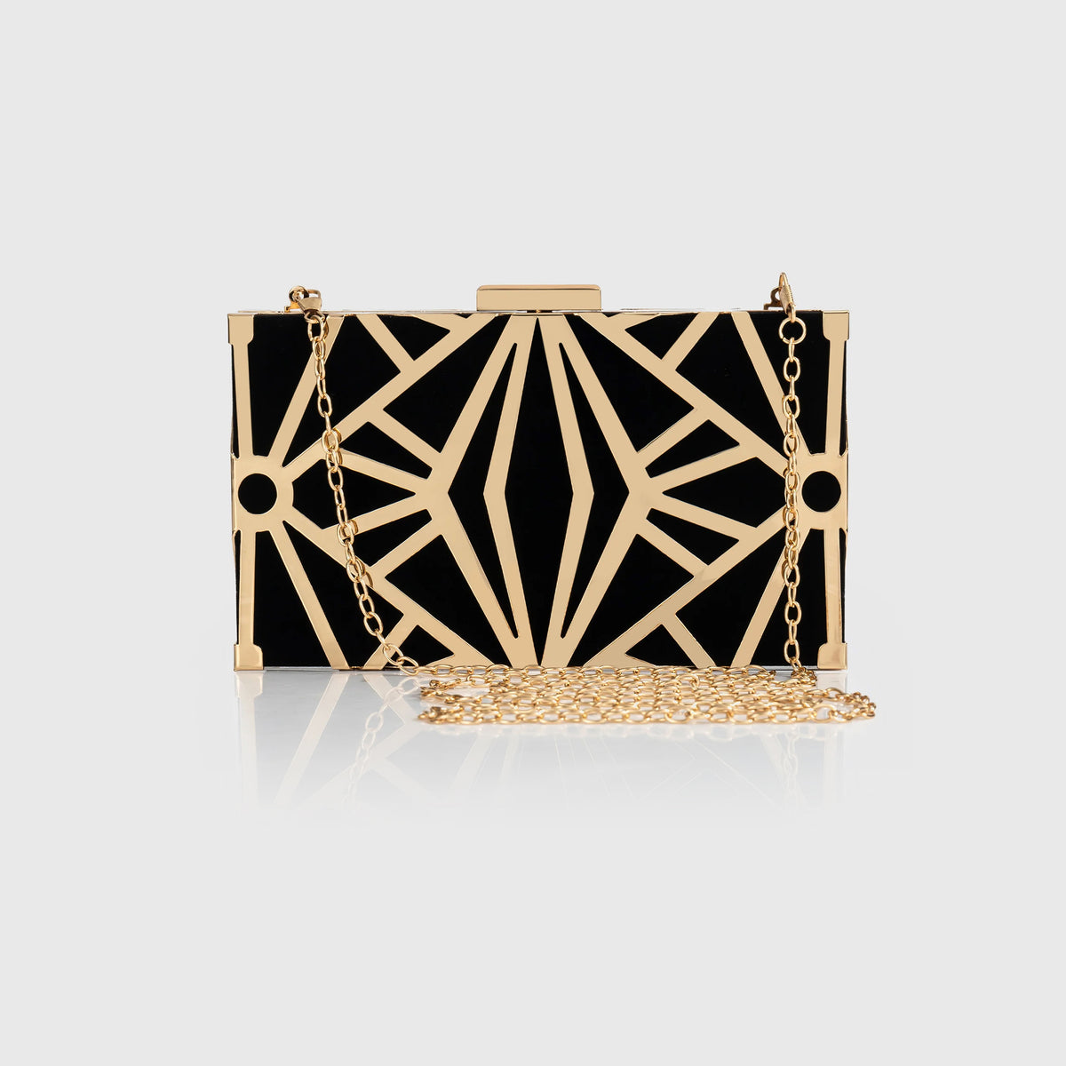 Shop Handbags Geometric Art Deco Clutch BABEYOND
