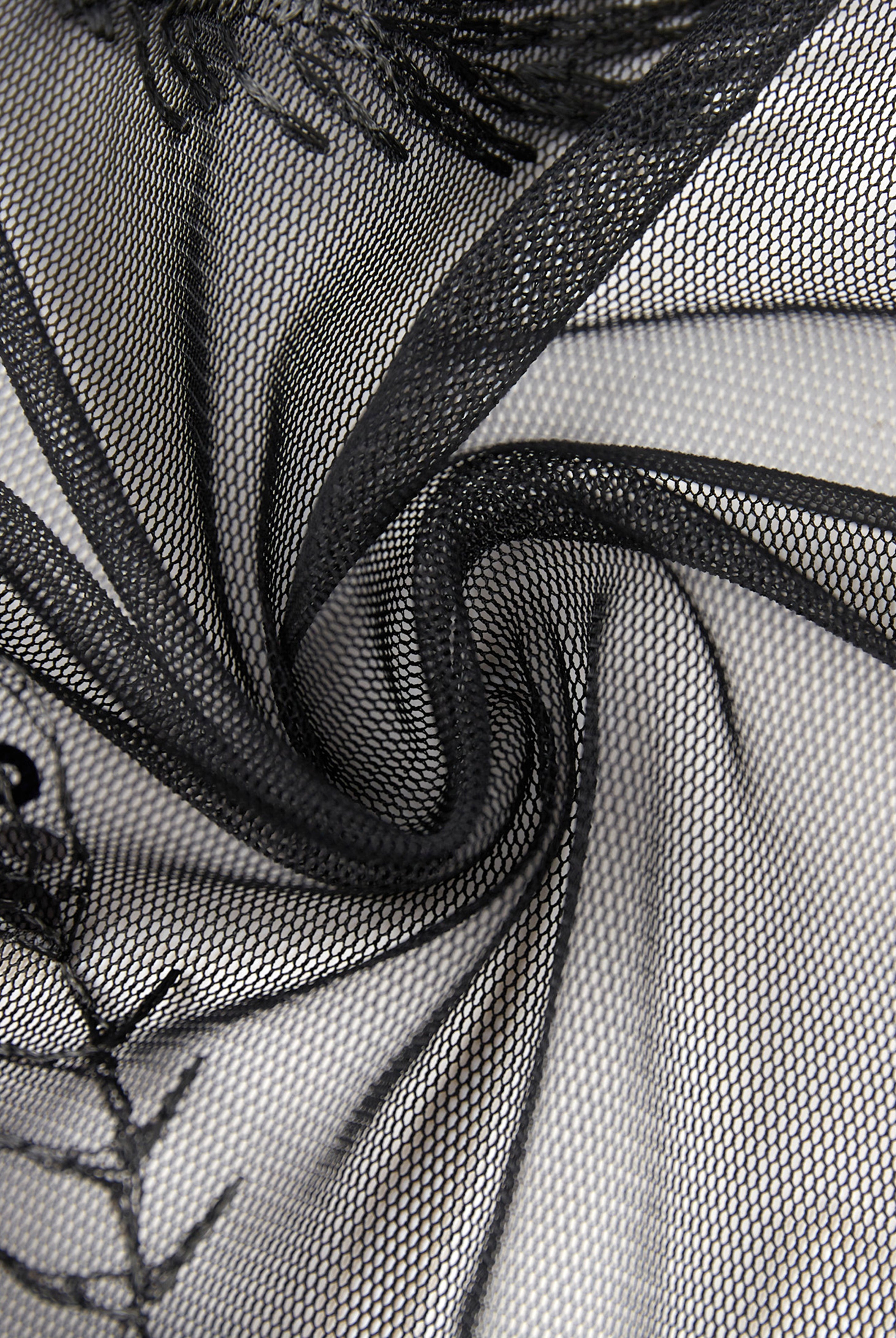 1920s Embroidered Sequin Peacock Shawl | Black | 3