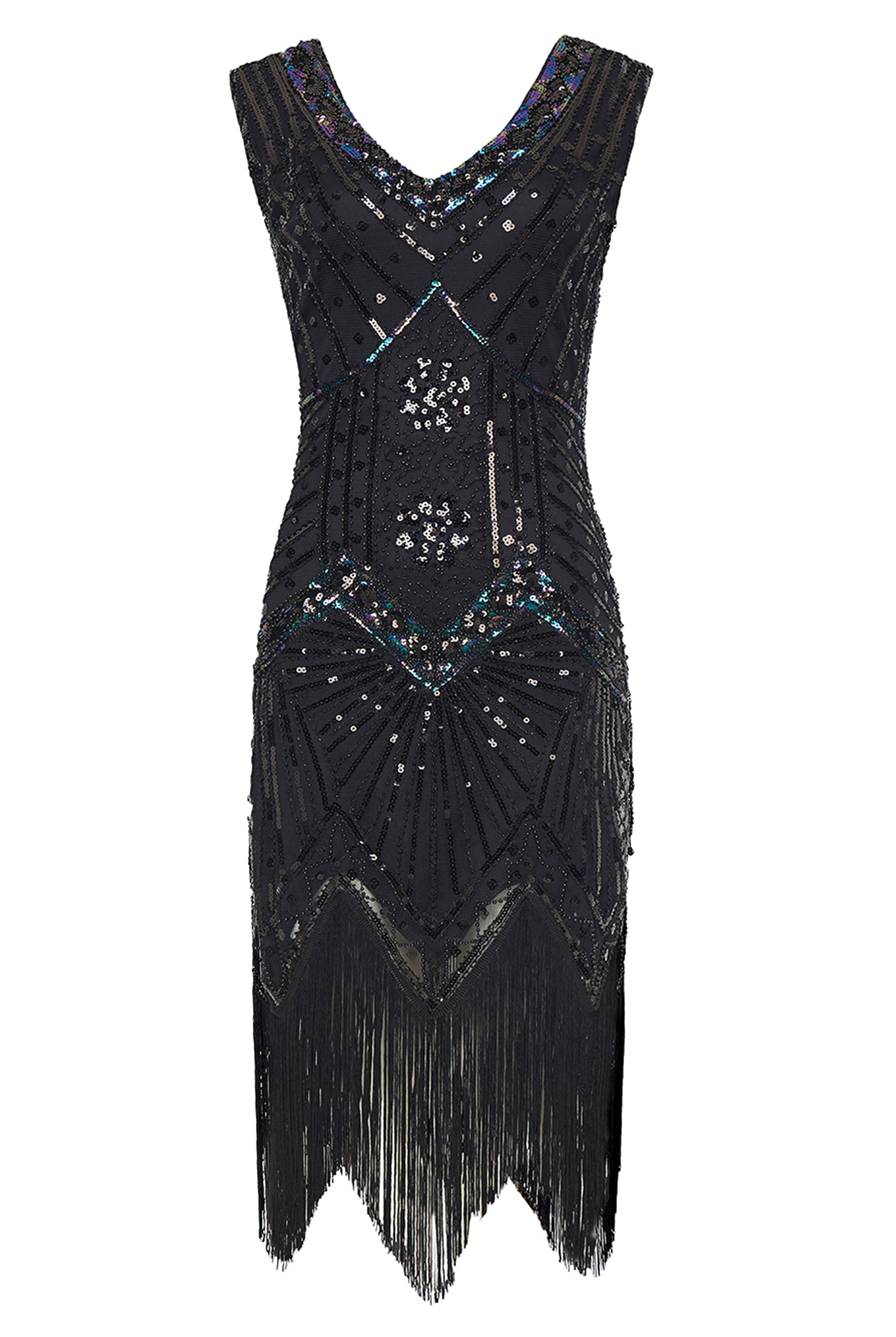 Vintage Sleeveless Cocktail Party Dress | Black/Silver | 9