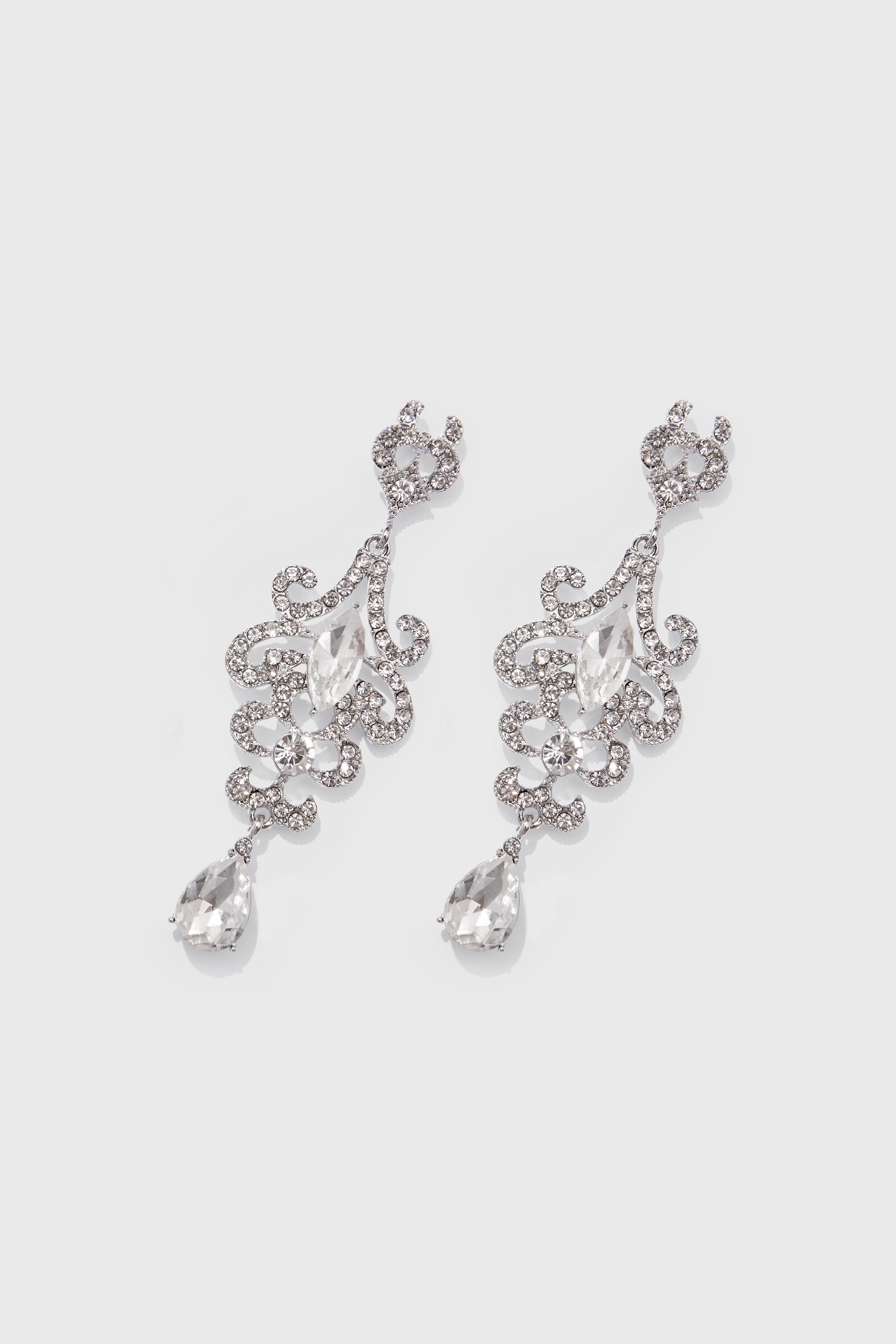 Antique Exotic Chandelier Earrings | Silver | 3
