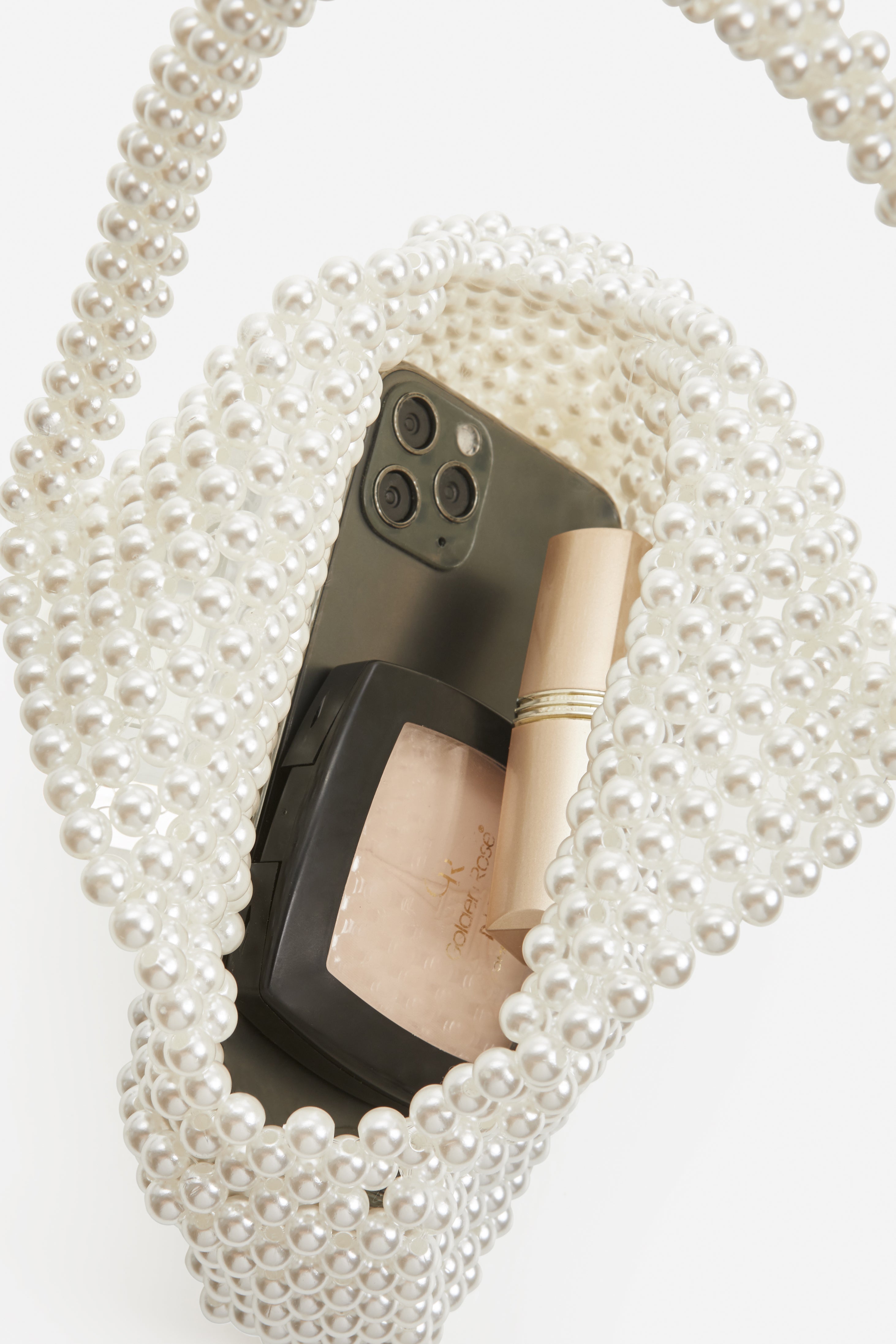 Sparkling Crystal Evening Clutch | Beige | 3