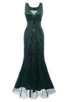 Bodycon Tulle Maxi Cocktail Prom Dress | Green | 3