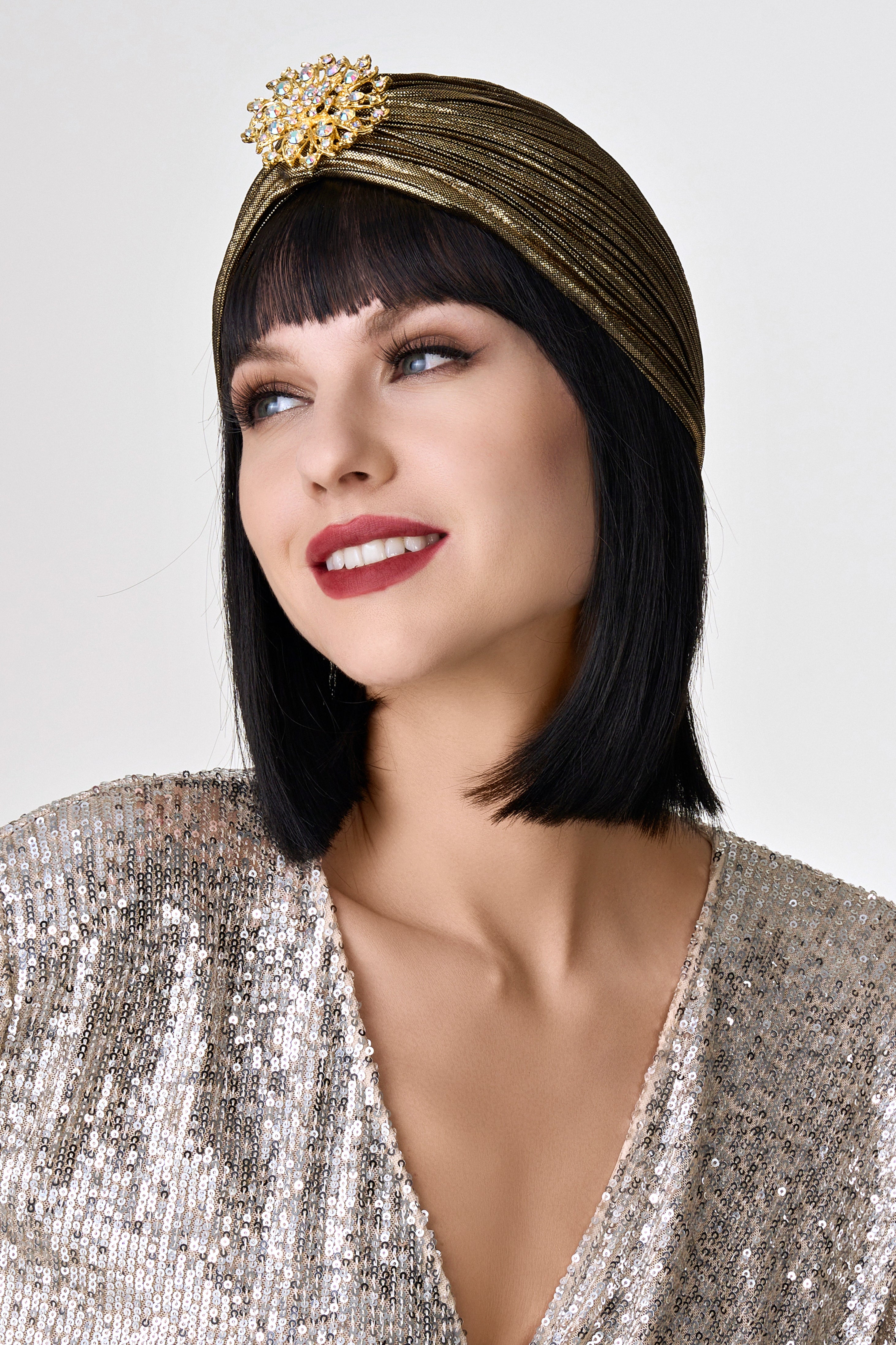 1920s-Rhinestone-Turban-Hat-Darkgold-3