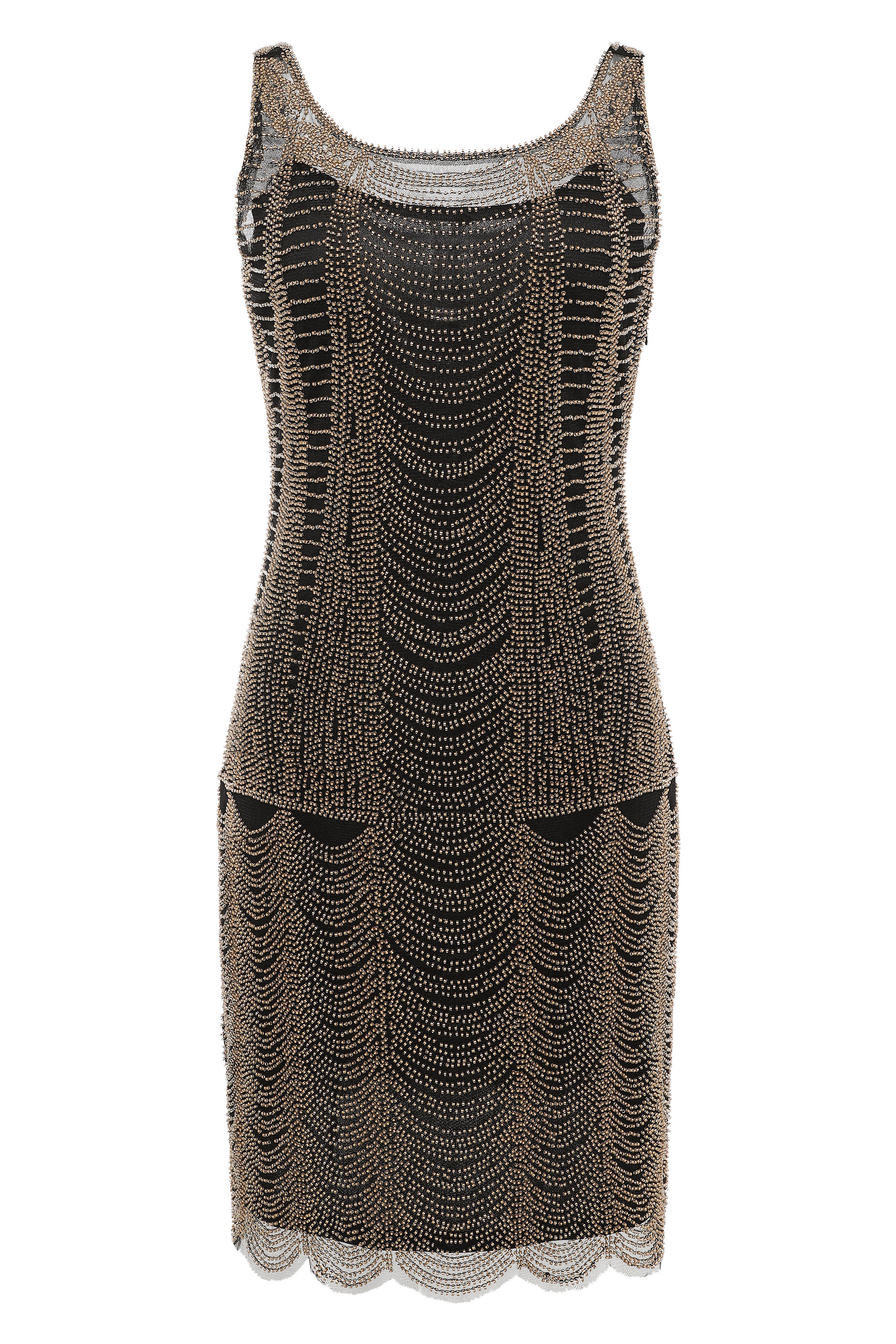 Princesse Tam Tam Decadent Draped Flapper Dress | Blackgold | 3