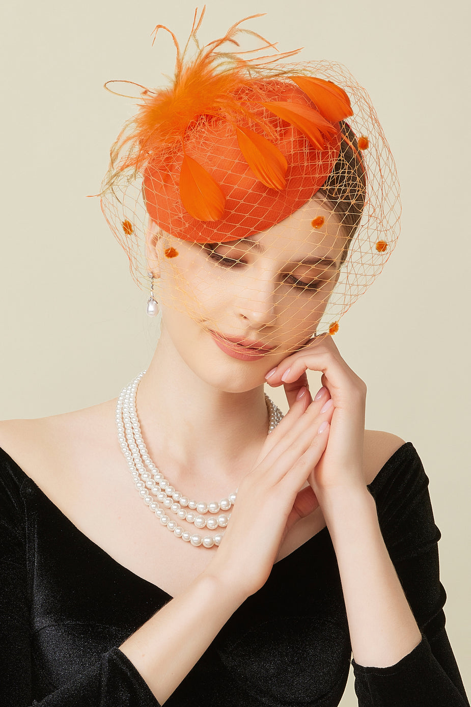 Classic Pillbox Veil Fascinator