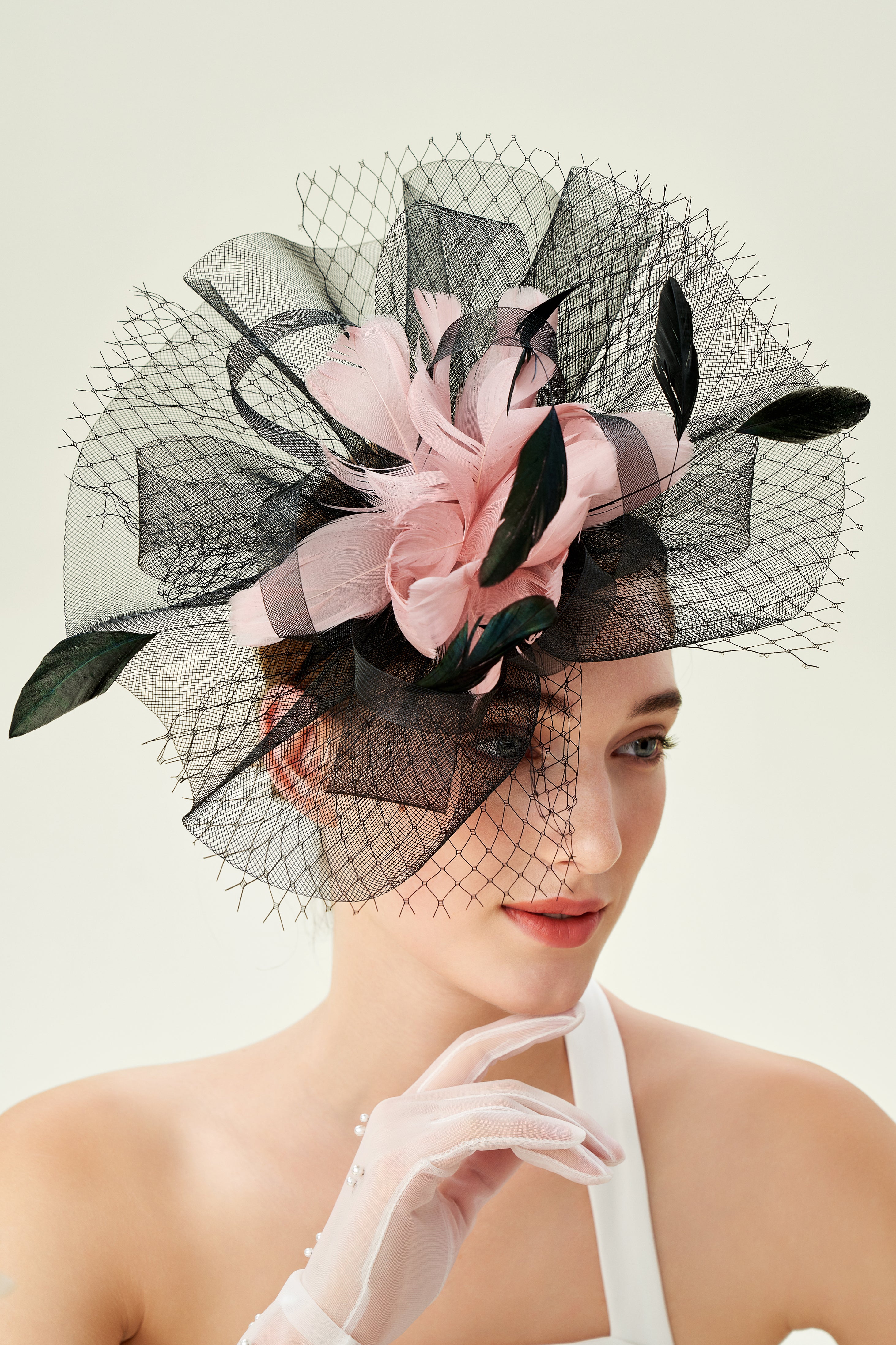 Vintage Veil Feather Fascinator | 2