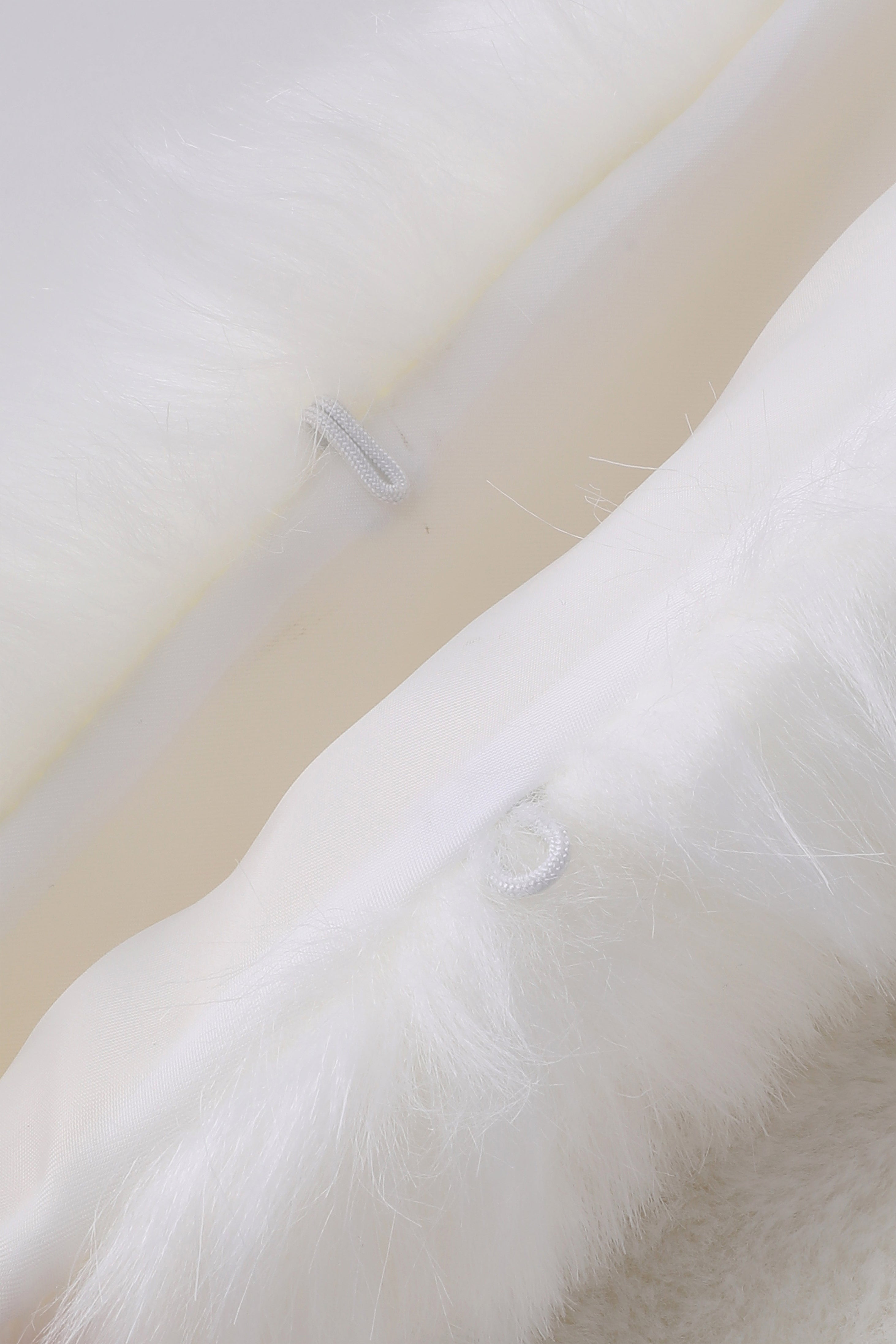 Gorgeous Faux Fur Wrap Evening Cape | White | 4